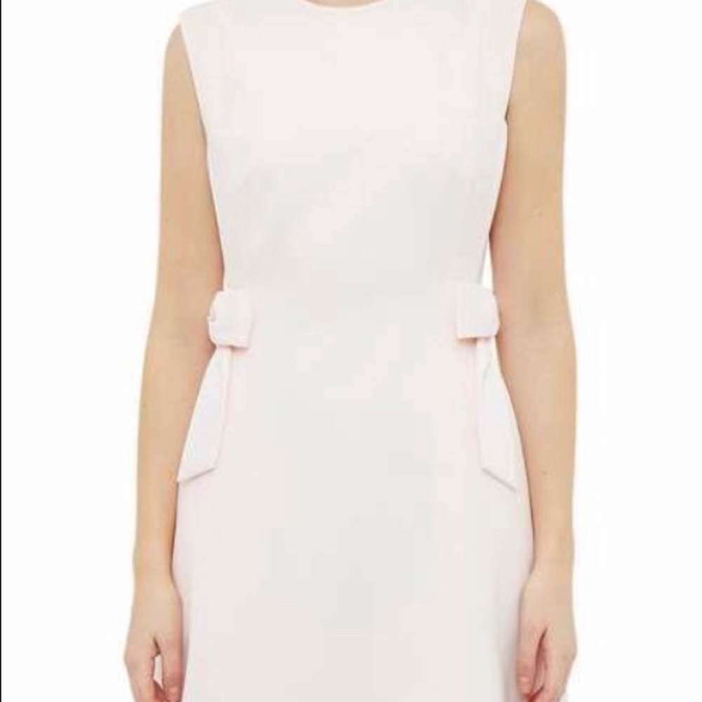 NEW Ted Baker meline side bow dress in light pink